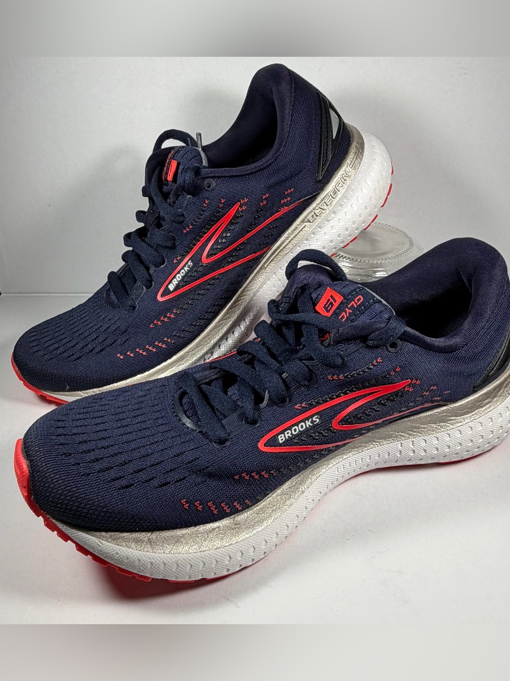 Brooks Glycerin 19 Women's Running Shoes-Size 6.5 B-Navy & Pink -Neutral Cushion - Picture 2 of 15